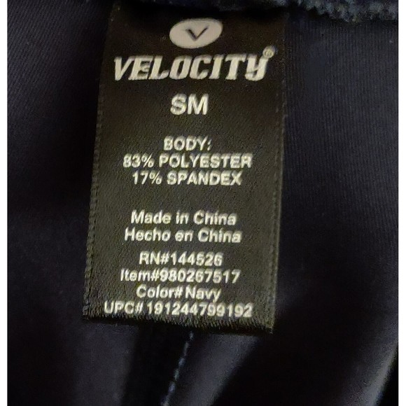 Velocity Women's Travel Pant Leggings Navy Blue Size Small Lightweight Pockets - Picture 5 of 6
